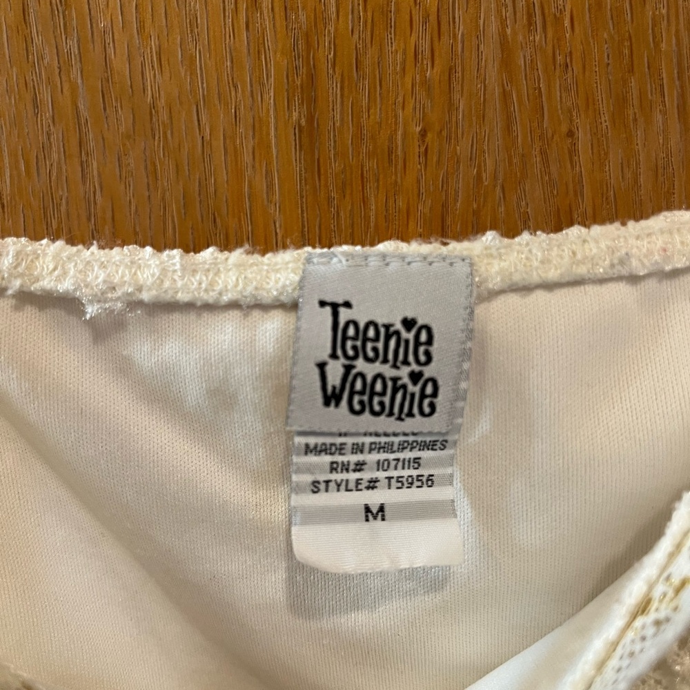 Teenie Weenie Cream Lace Tank Top - Picture 4 of 4